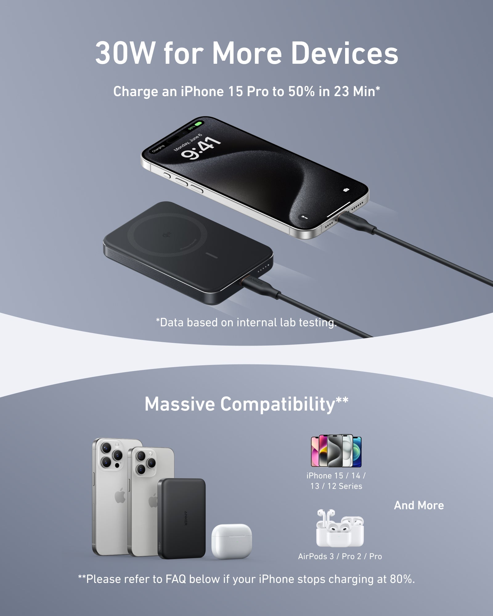 Anker MagGo Power Bank (10K, Slim) | 2-Pack