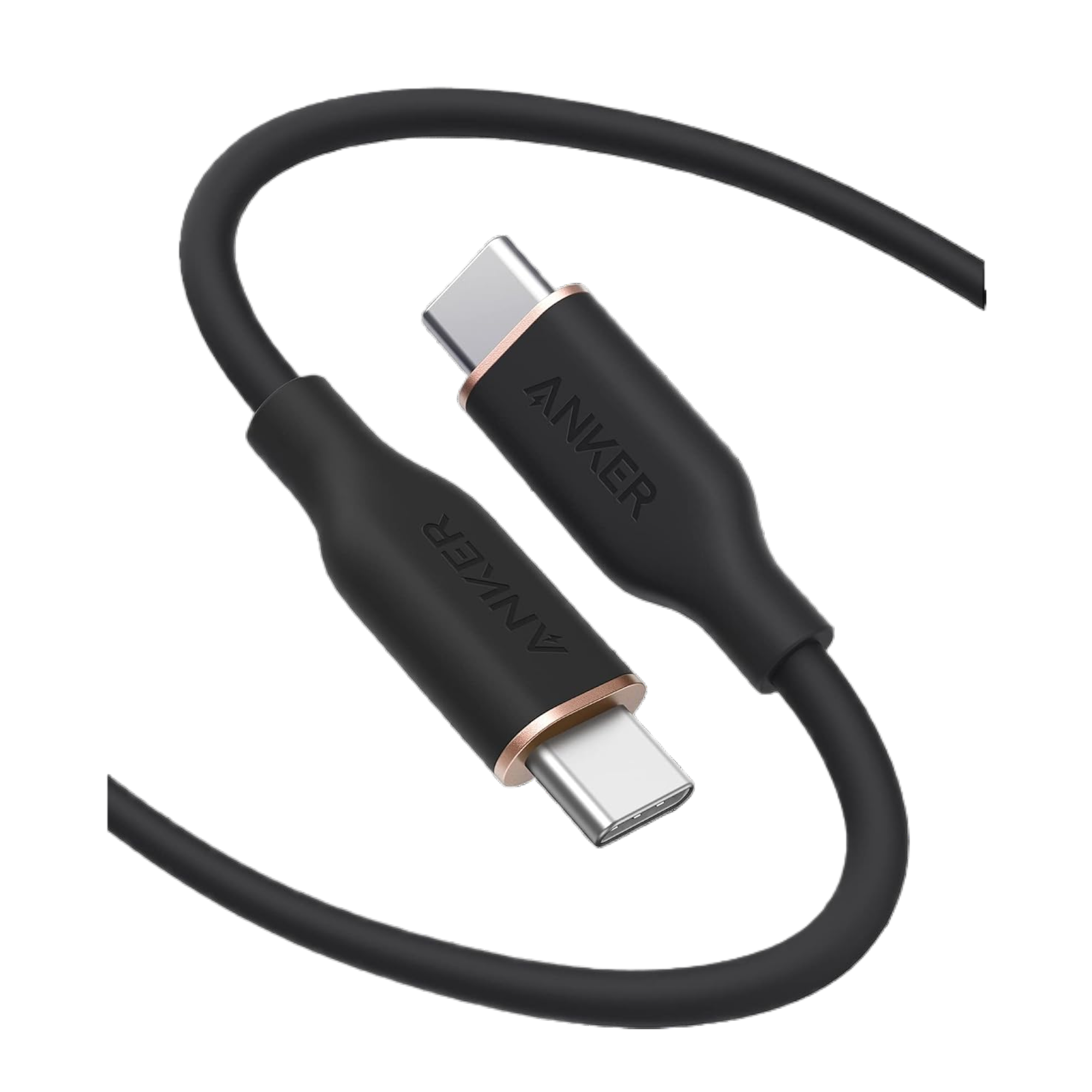 Anker 715 Charger (Nano II 65W) and USB-C to USB-C Cable (Flow, Silicone, 3 ft)
