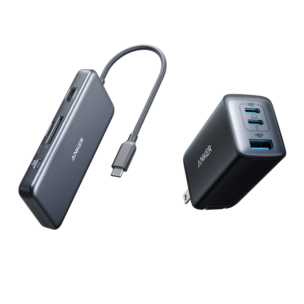 Anker Nano Charging Station (6-in-1, 67W) and Anker 341 USB-C Hub (7-in-1)